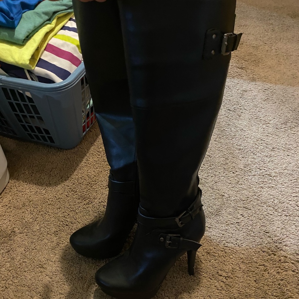 Guess knee high leather boots